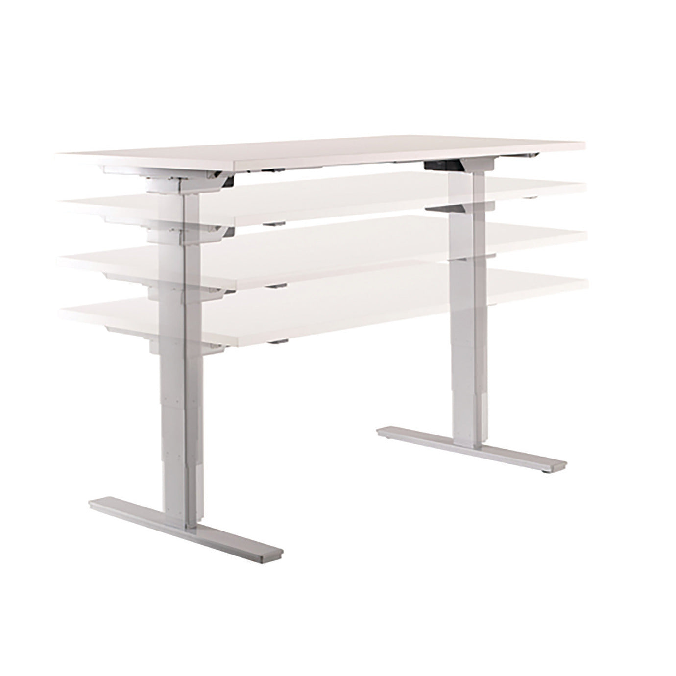 Elec. H-Adj Workst 1400Mm W Beech