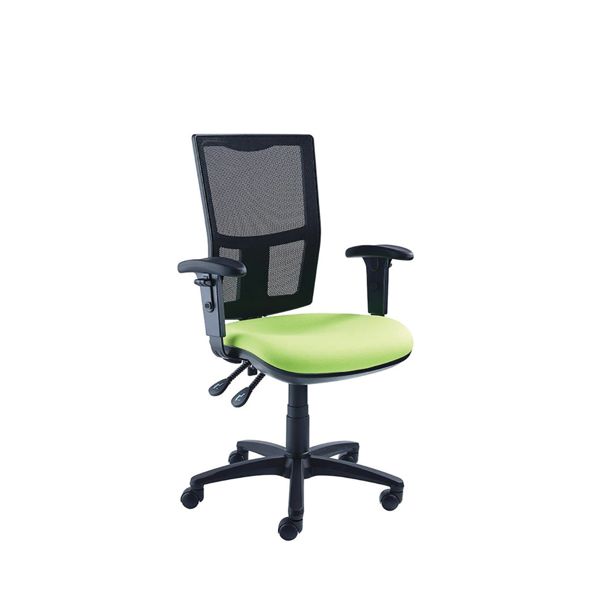 Mesh Op Chair Adj Arms Havana