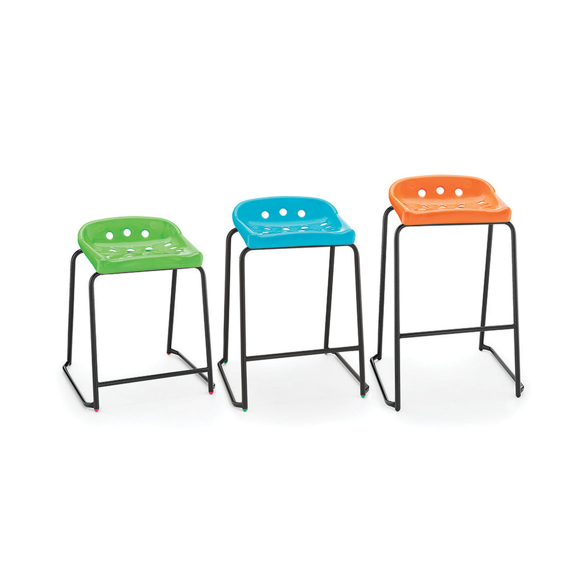 Pepperpot Stool 610Mm Height Grey