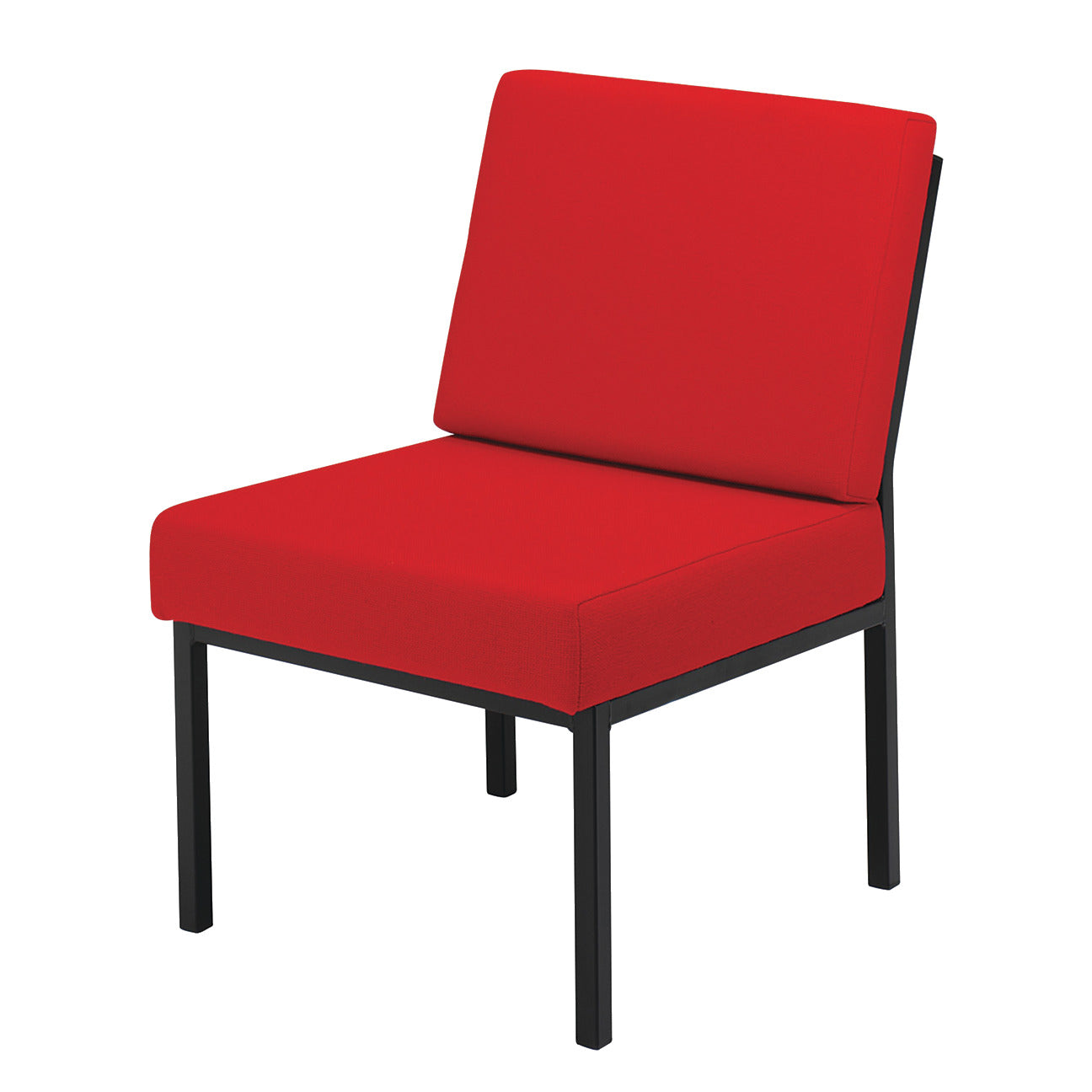 S-Buy Recep Sq Blk Fr No Arms Havana