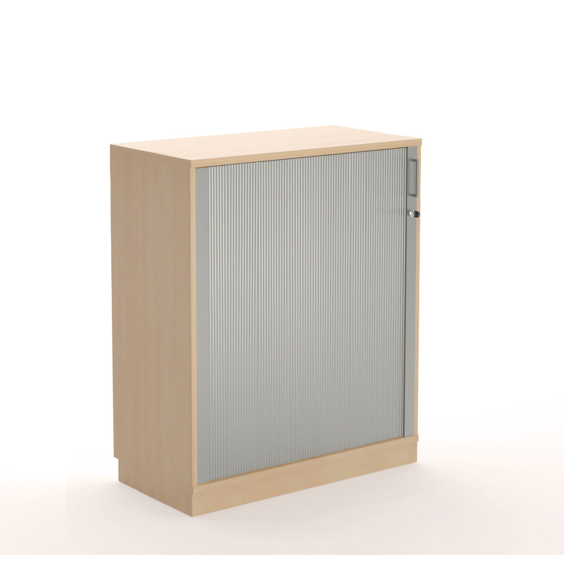Tambour Cupboard 1200Mm 2 Adj Oak