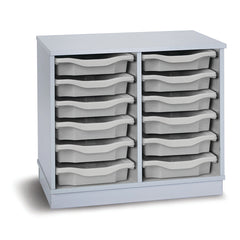 16 Tray Unit White