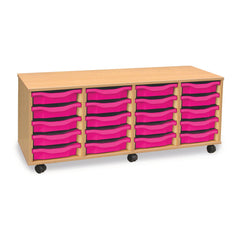 4 Column 20 Shallow Tray Unit