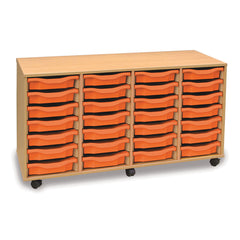 4 Column 28 Shallow Tray Unit