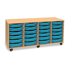 Beech Mobile Tray Unit 24 Trays
