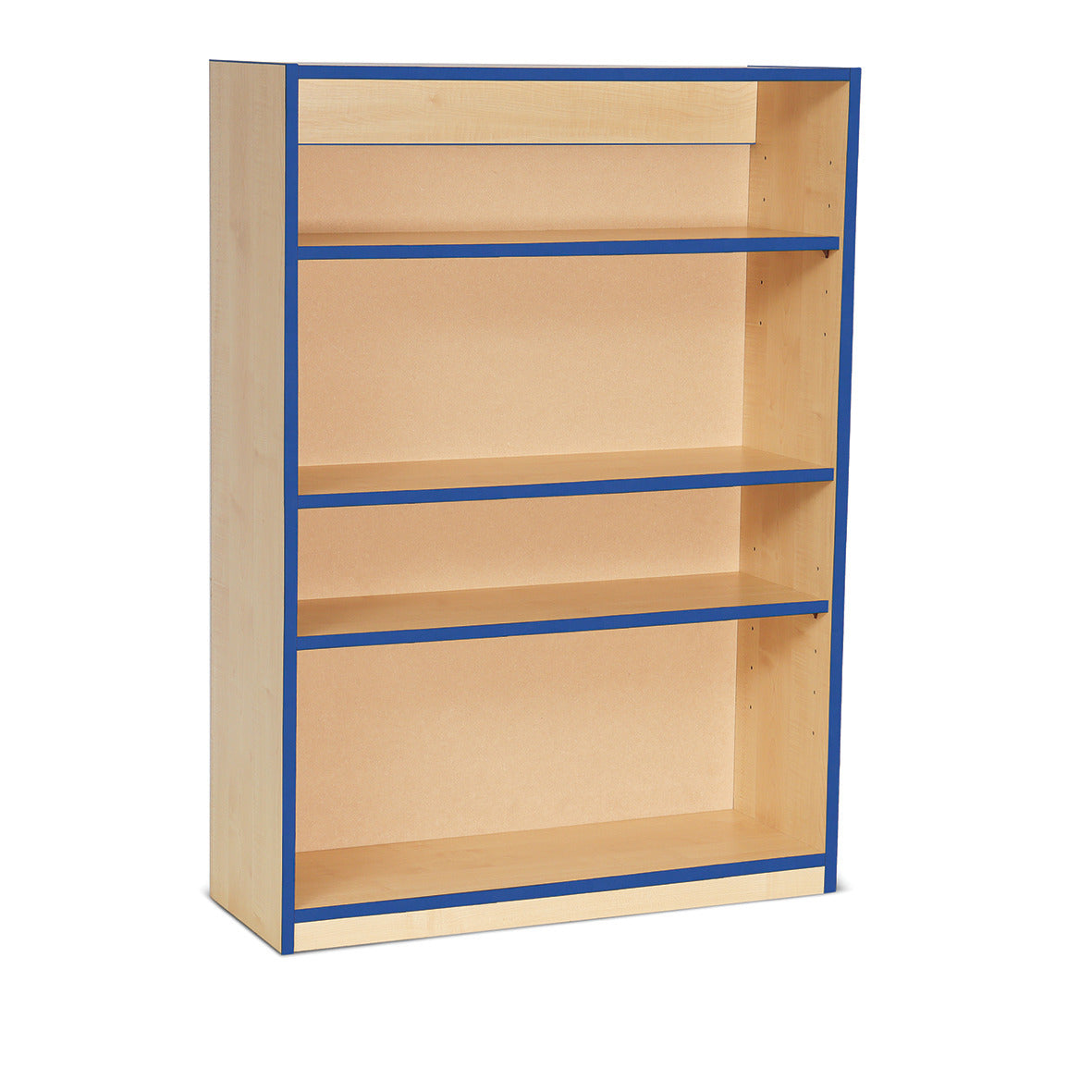 Bookcase 1250Mm Height Blue Edging