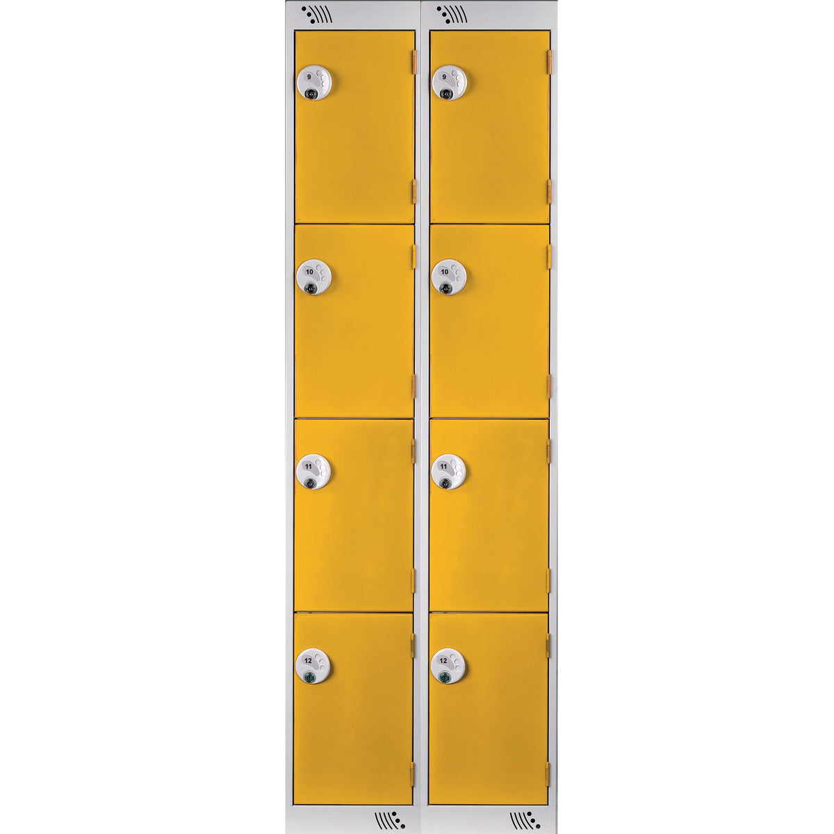 Locker 4Dr-2Nest K-Lock-Yellow Doors