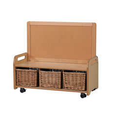 Low Display Storage With 3 Baskets