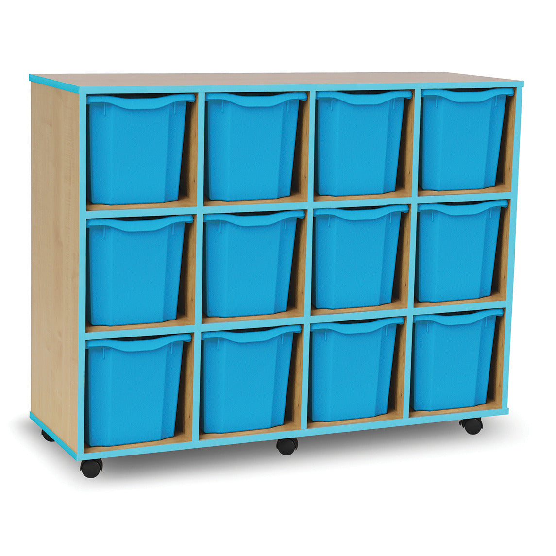 Mobile Tray Unit 12 Jumbo Green