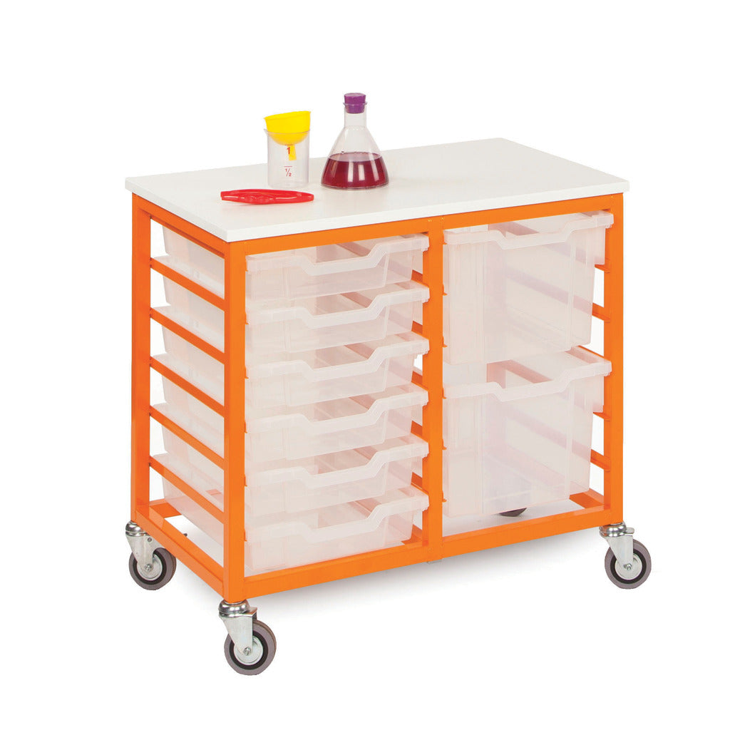 Mobile Tray Unit 12 Tray Cap.Blue