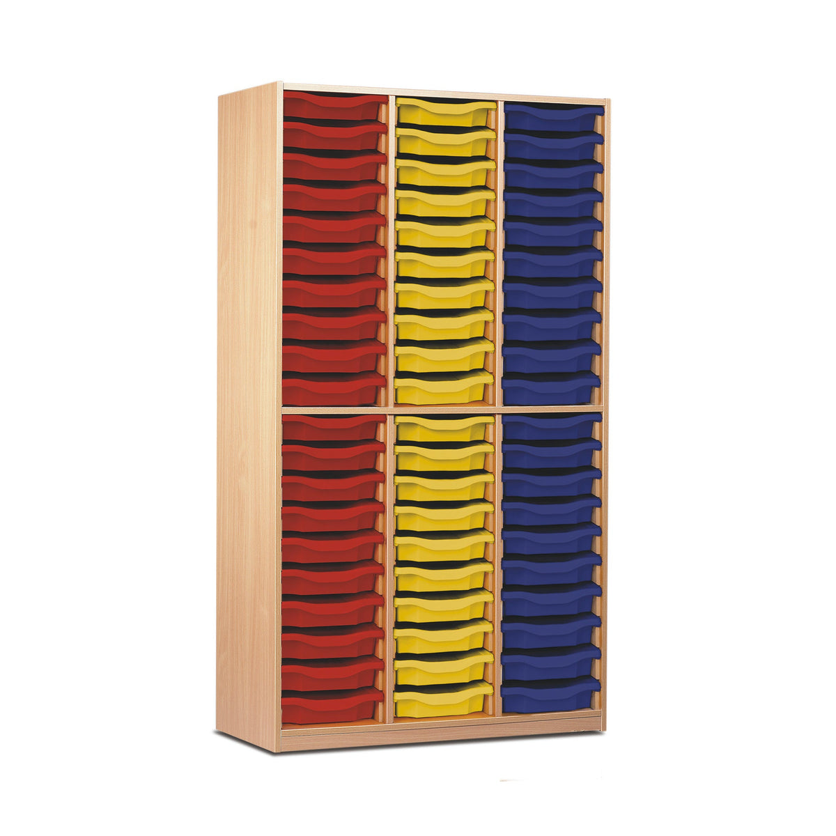 Stock Cupboard 60 Tray Cap.Beech