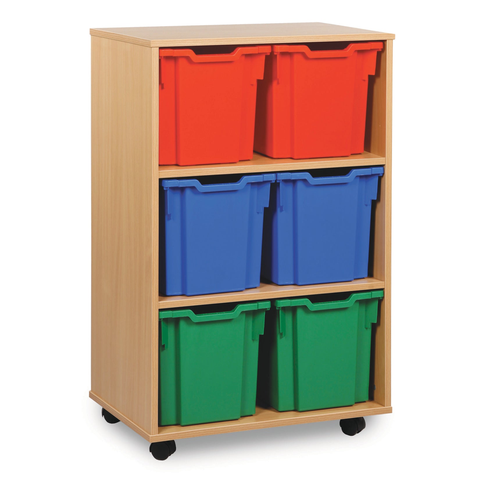 Tray Unit 2 Col. Beech Mobile