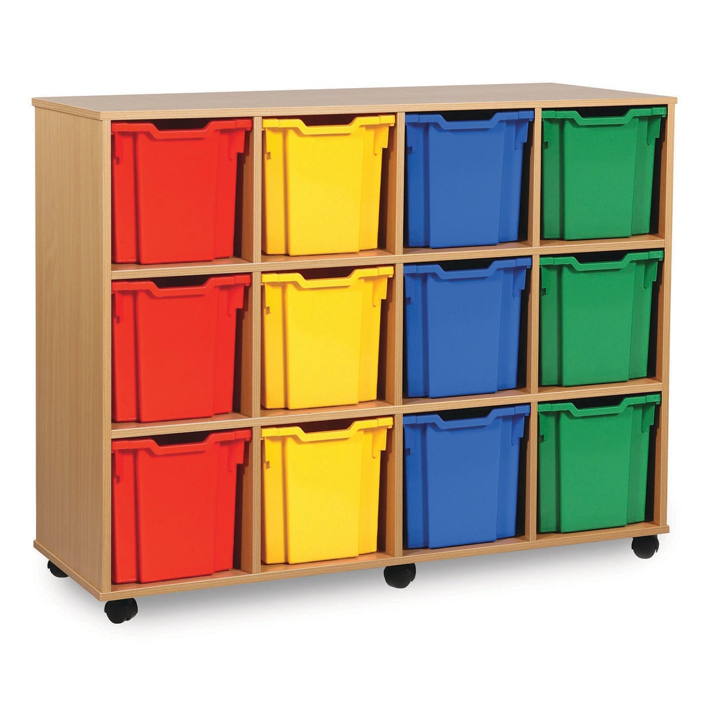 Tray Unit 4 Col.. Beech Mobile