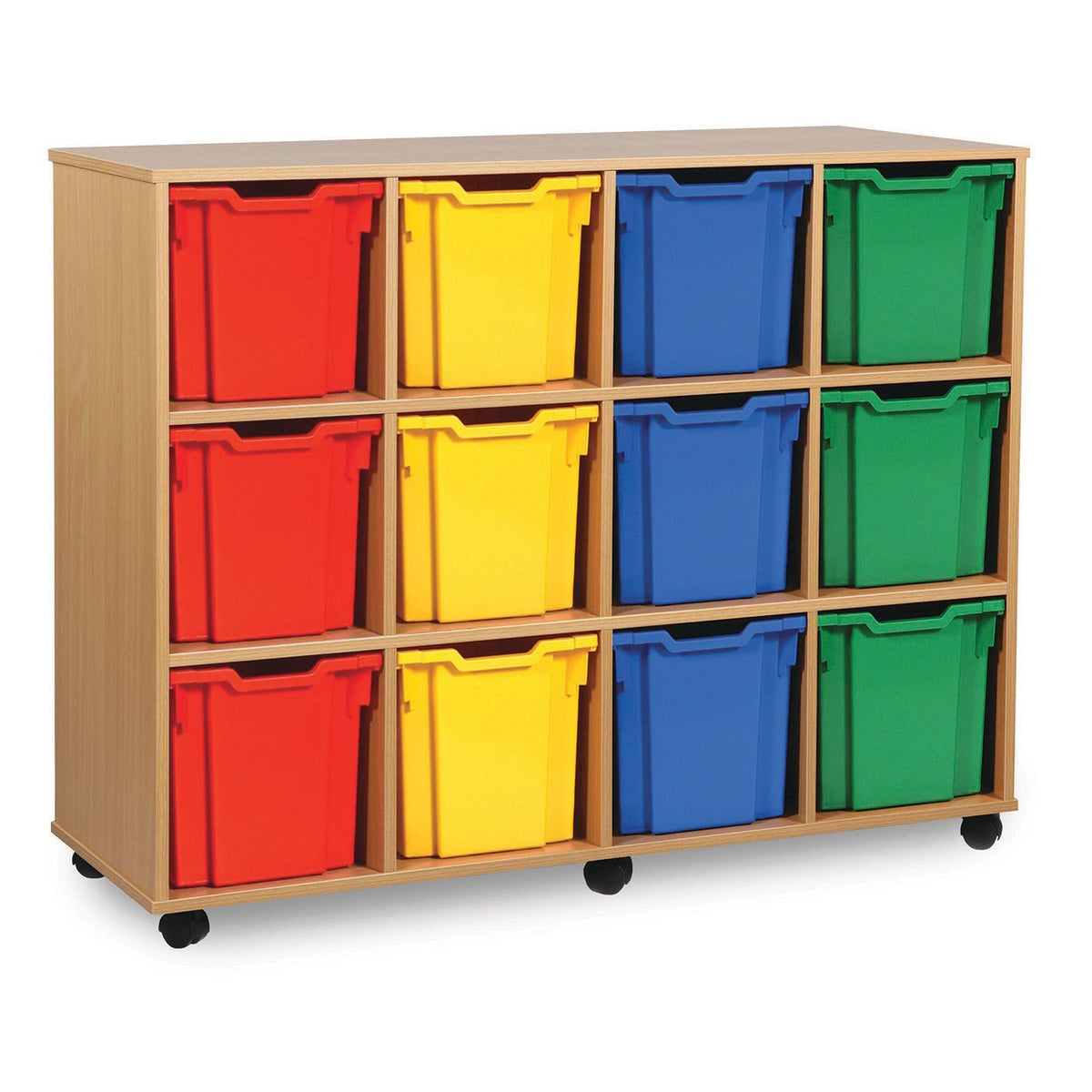 Tray Unit 4 Col.. Beech Mobile