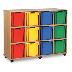 Tray Unit 4 Col.. Beech Mobile