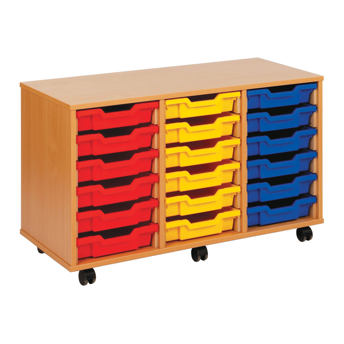 Tri.Column 18 Tray M-Unit Beech