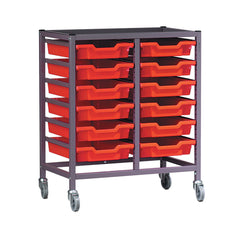 Trolley 2 Column Silver Frame