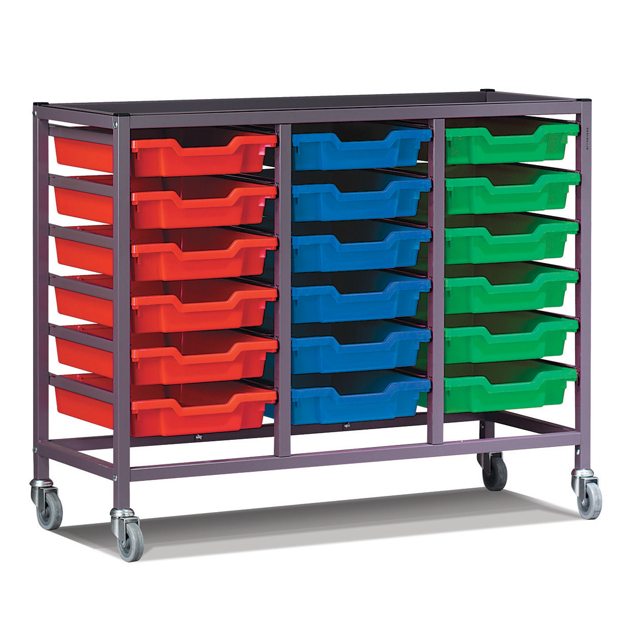 Trolley 3 Column Silver Frame