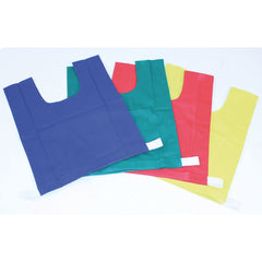 Plain T-Bib Cotton Large Green X10