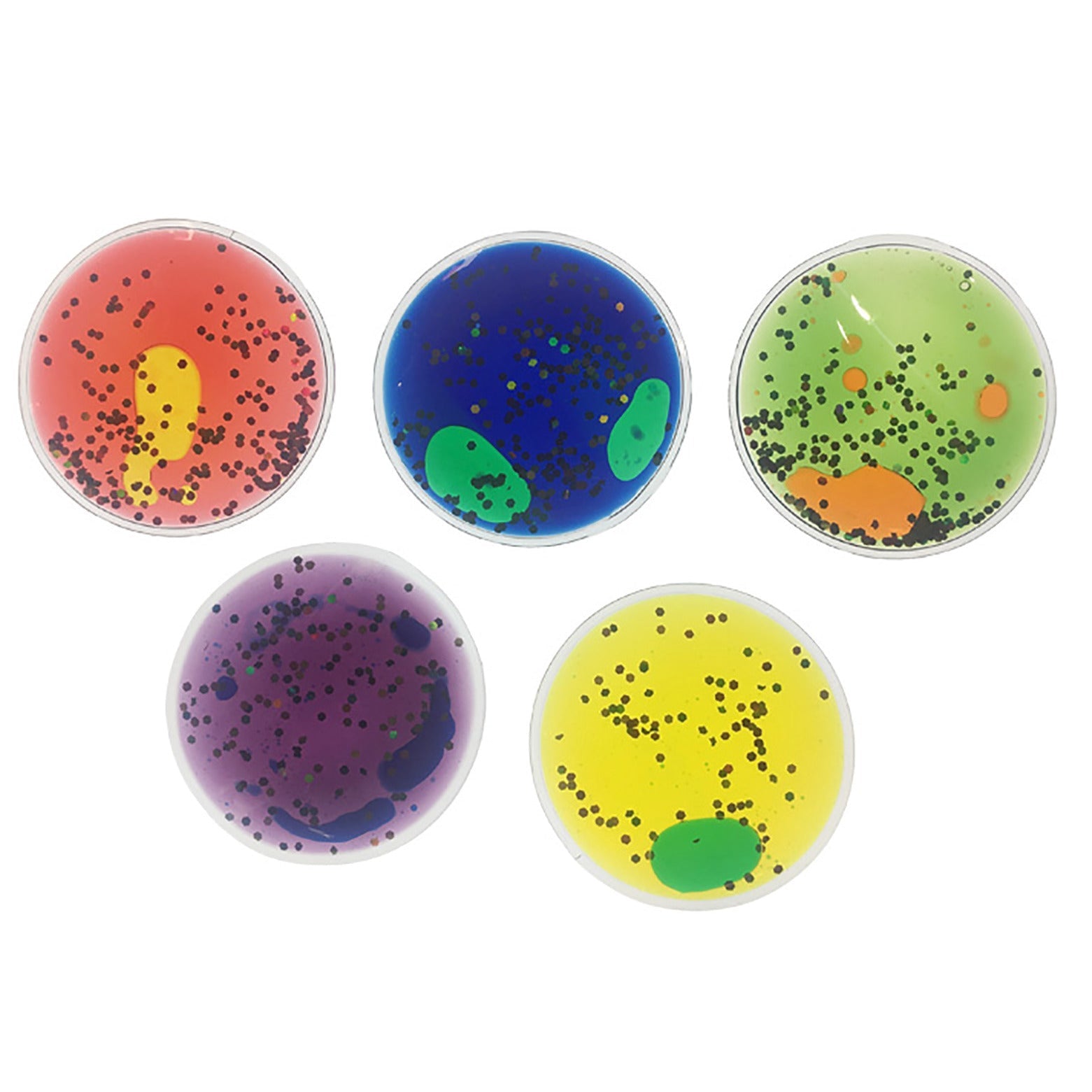 Coloured Gel-Glitter Circles P5
