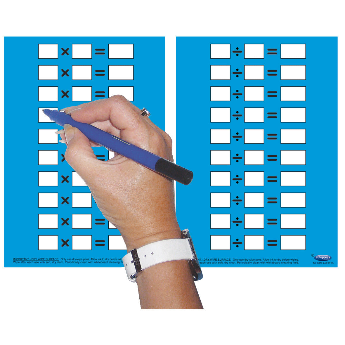 Multiply-Divide Practise Cards Pk30