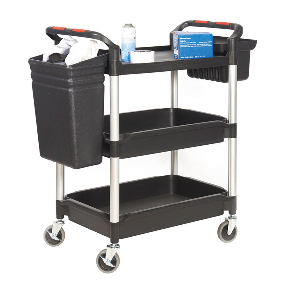 Tub Trolley 2 Storage Shelf+Flat Top