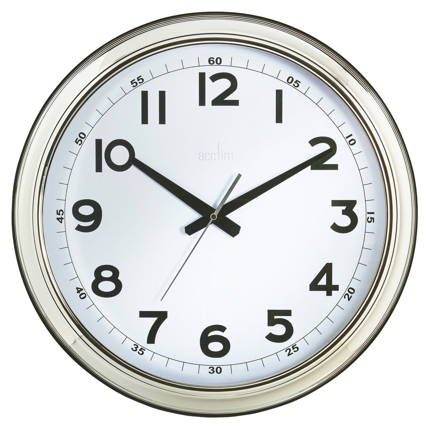 Clock Large Chrome 18-"