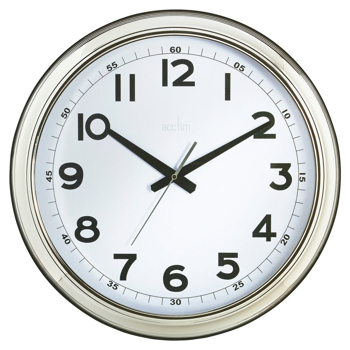 Clock Large Chrome 18-"