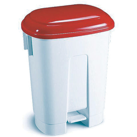 60L Derby Bin Red Lid