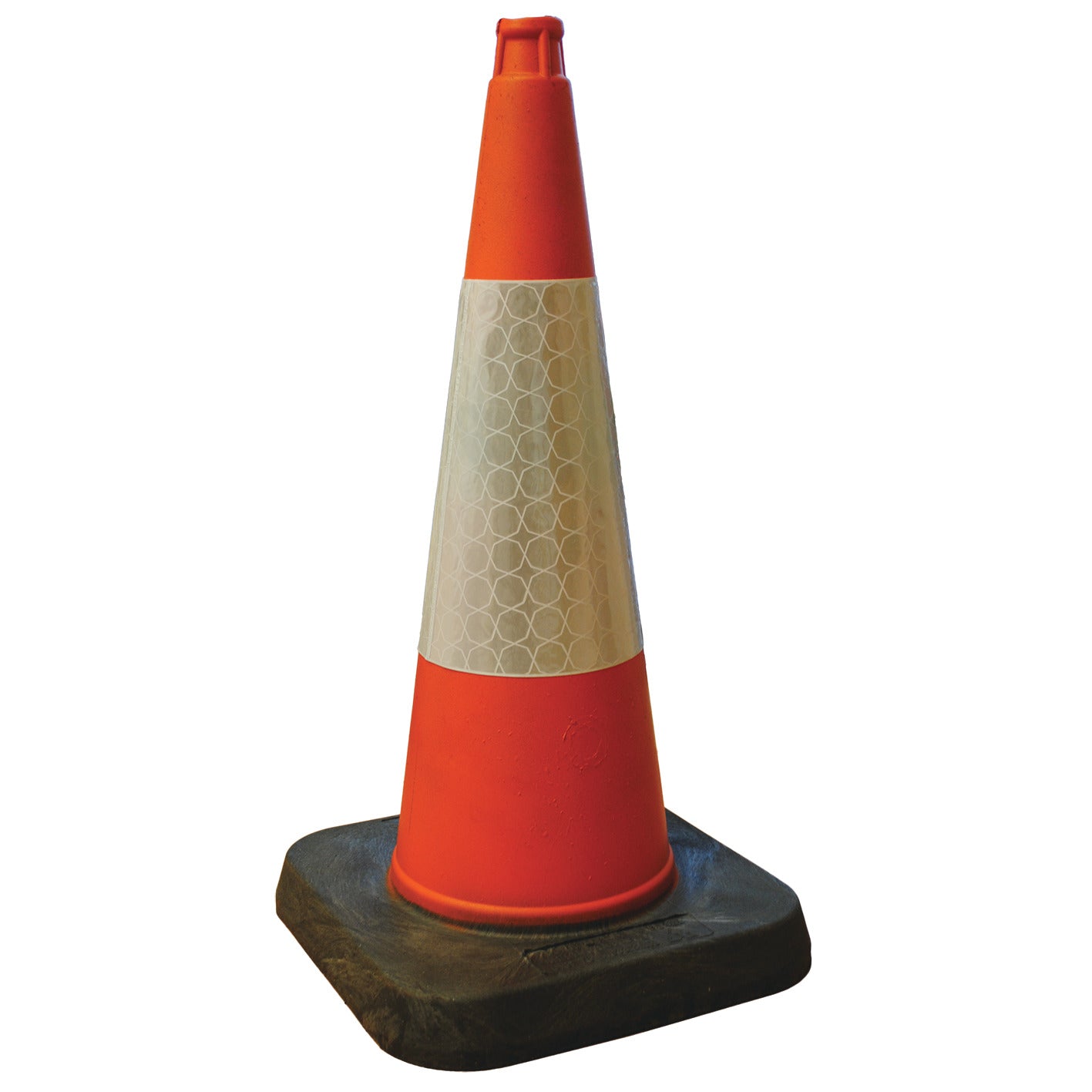 Cone Road Hazard Red-White 750Mm