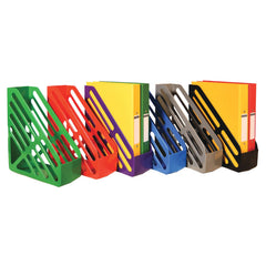 Mag-File Slotted Black Pack 6