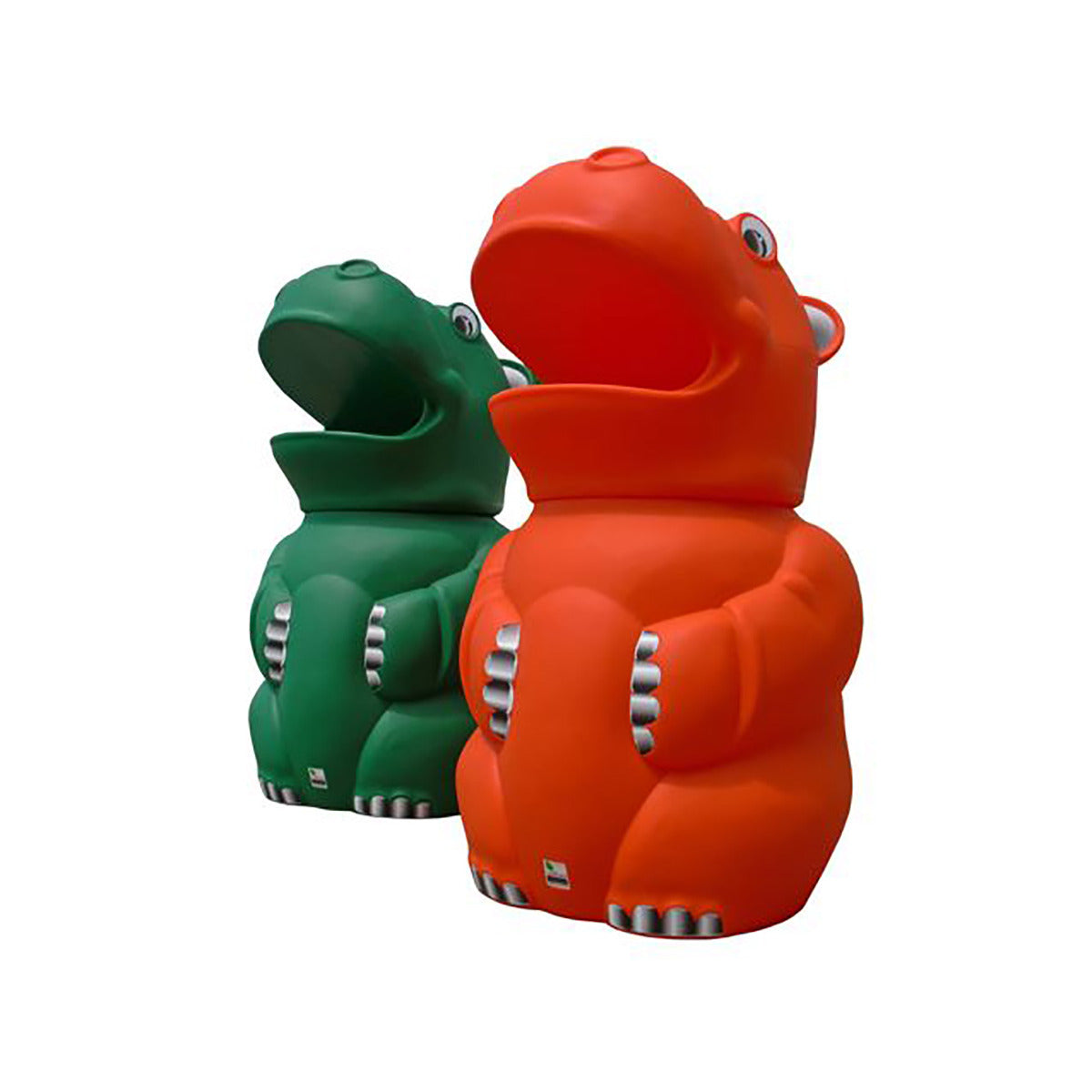 Novelty Bin Hippo Orange