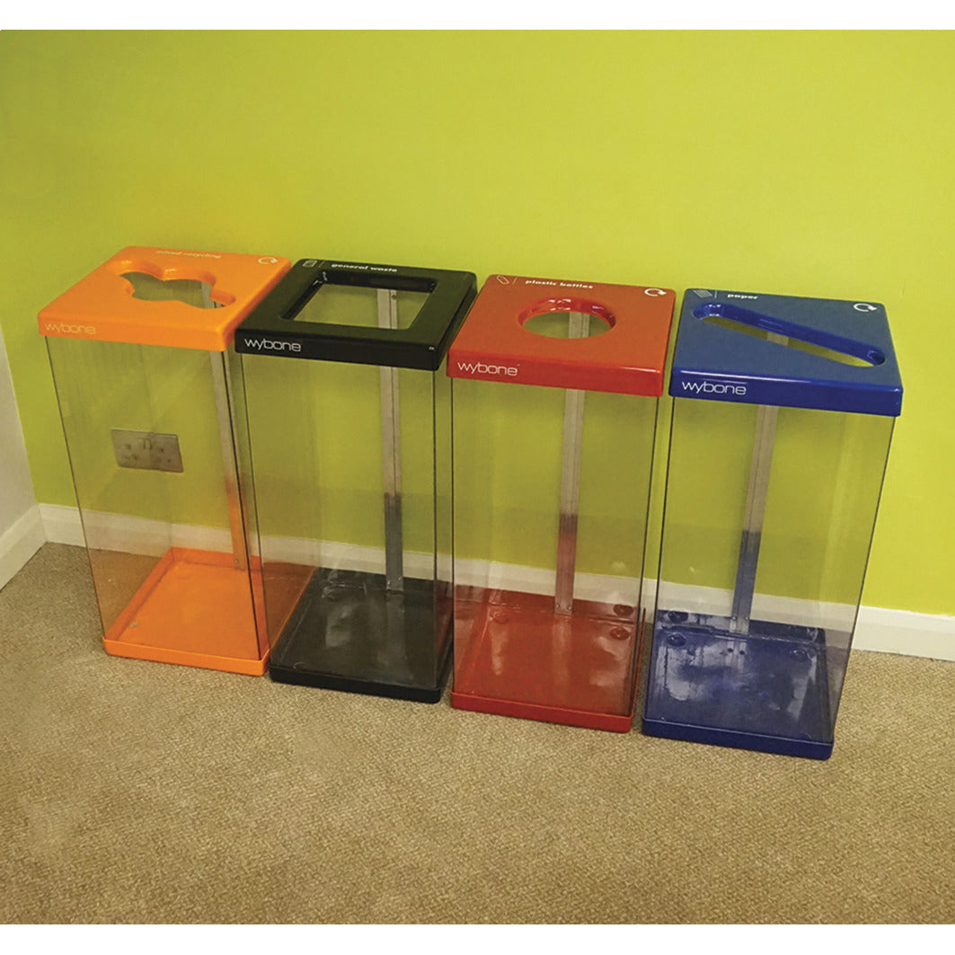 Plastic Box 60Lt Trans. Blue-Paper