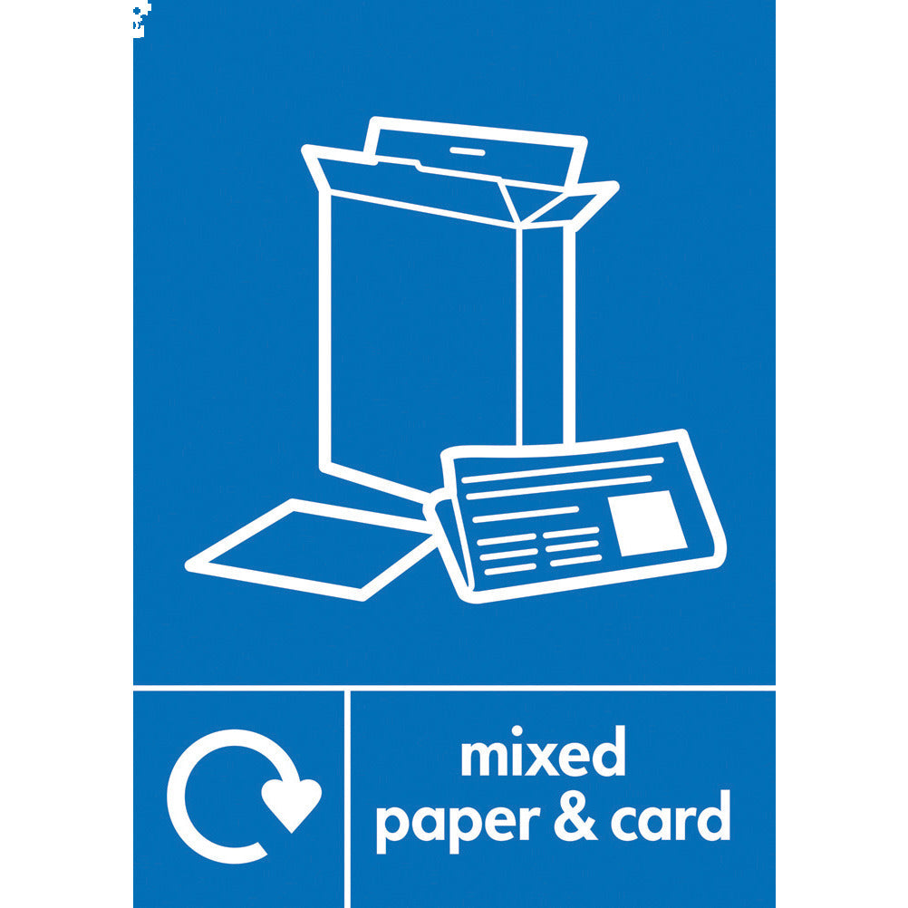 Waste Stream Label Mixed Paper -Card