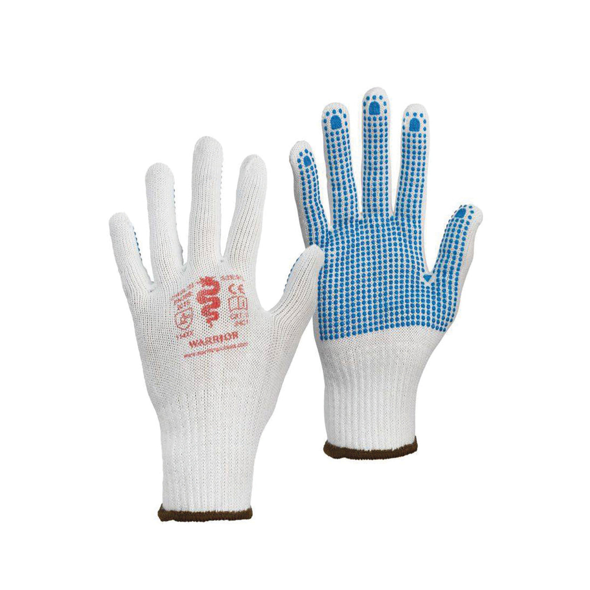 Glove Blue Dotted Size 9