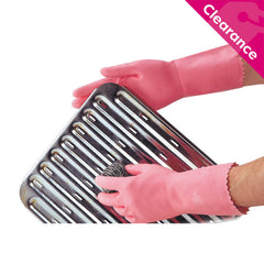 Glove Rubber Med Weight Red Small