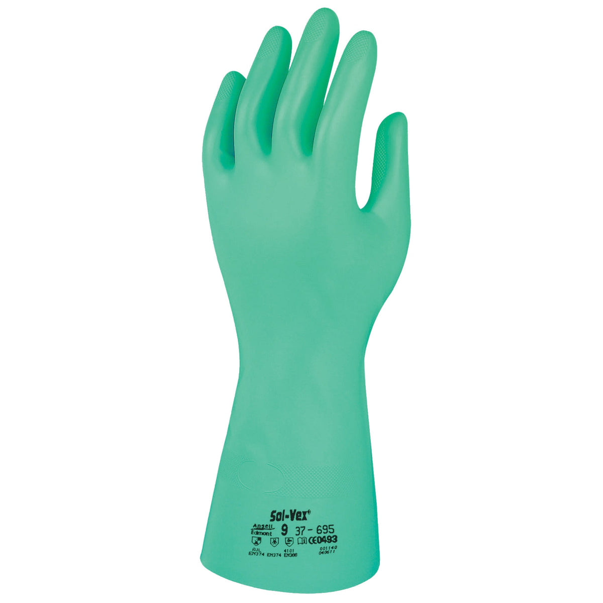 Gloves Nitrile Solvex Xlgreen Pair