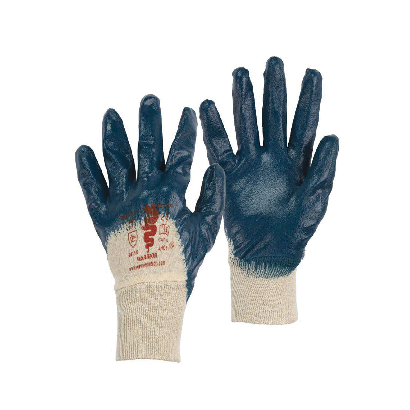 Gloves O-B Nitrile Knitwrist