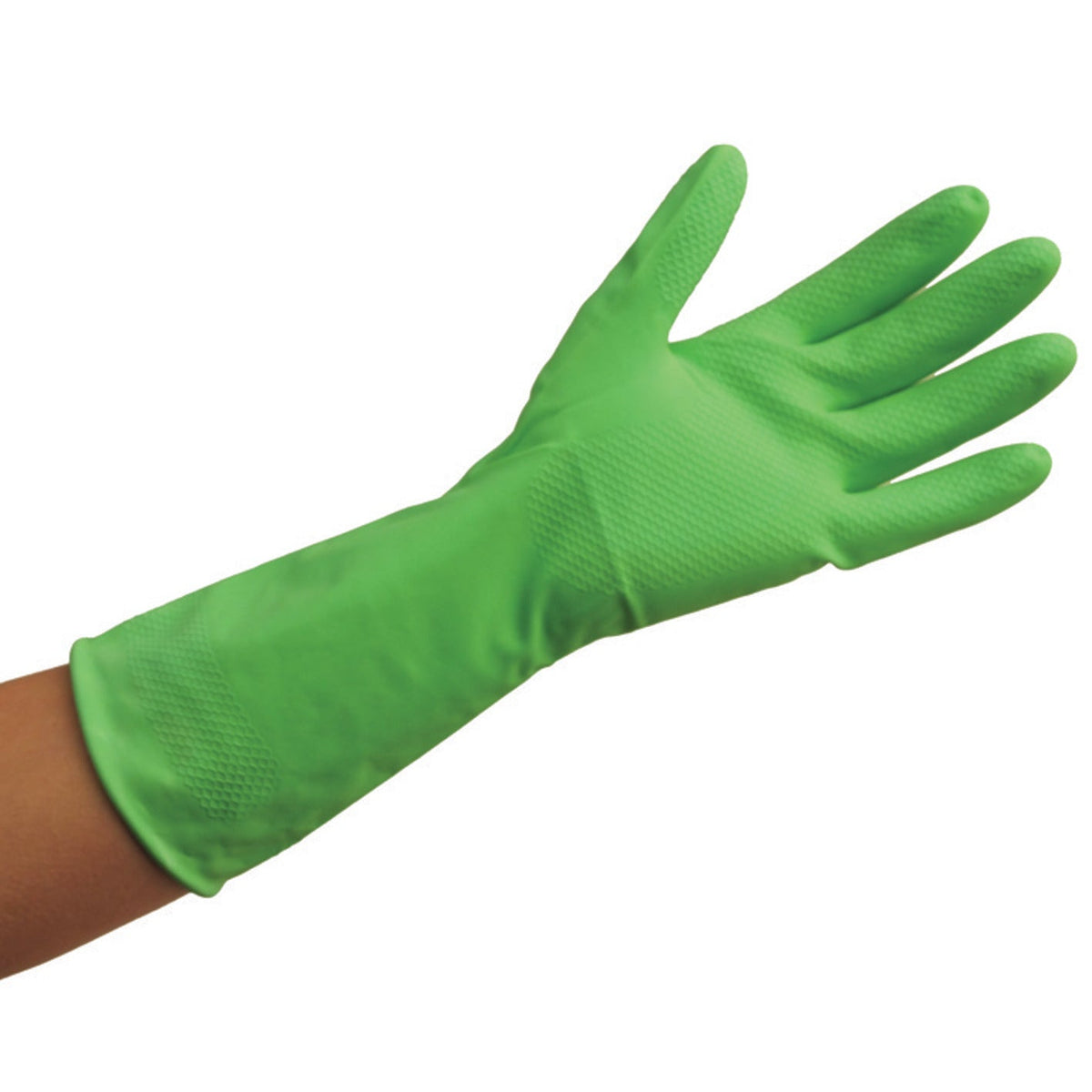 Gloves Rubber Green Large Pair