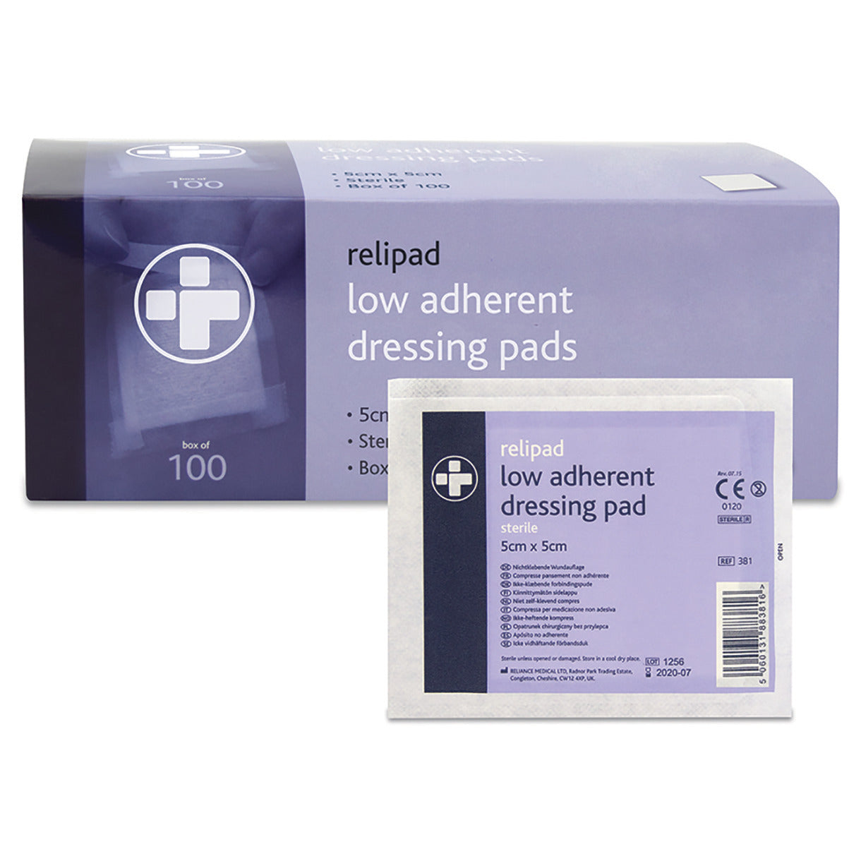 Dressing Non Adherent 5X5Cm Bx100