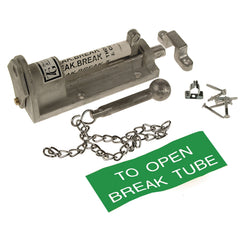 Break Glass Bolt With Hammer