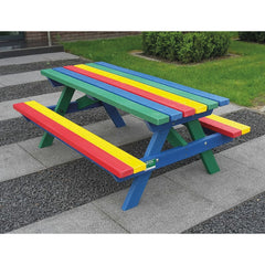 Junior Rainbow Picnic Bench