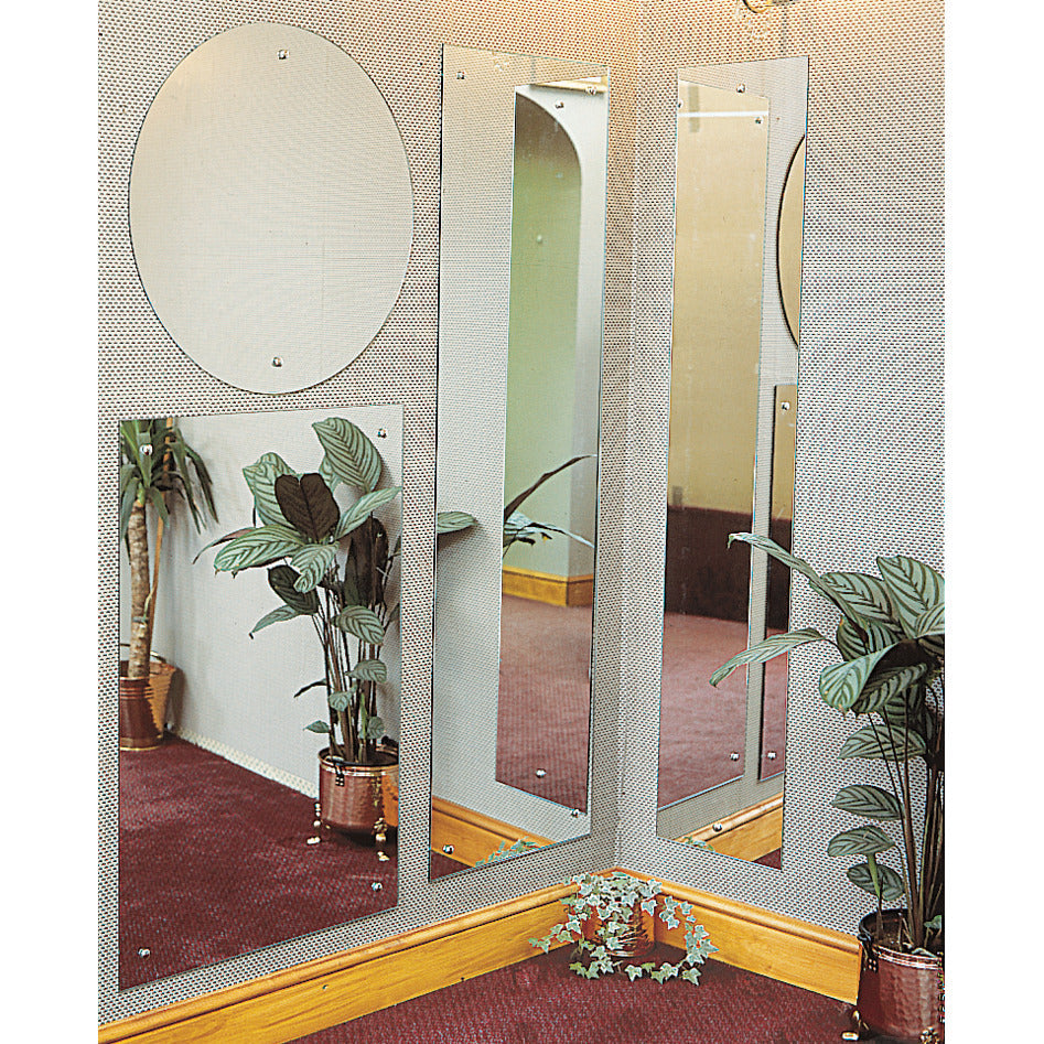Mirror Rect Pol 1500X450Mm Safety Bk