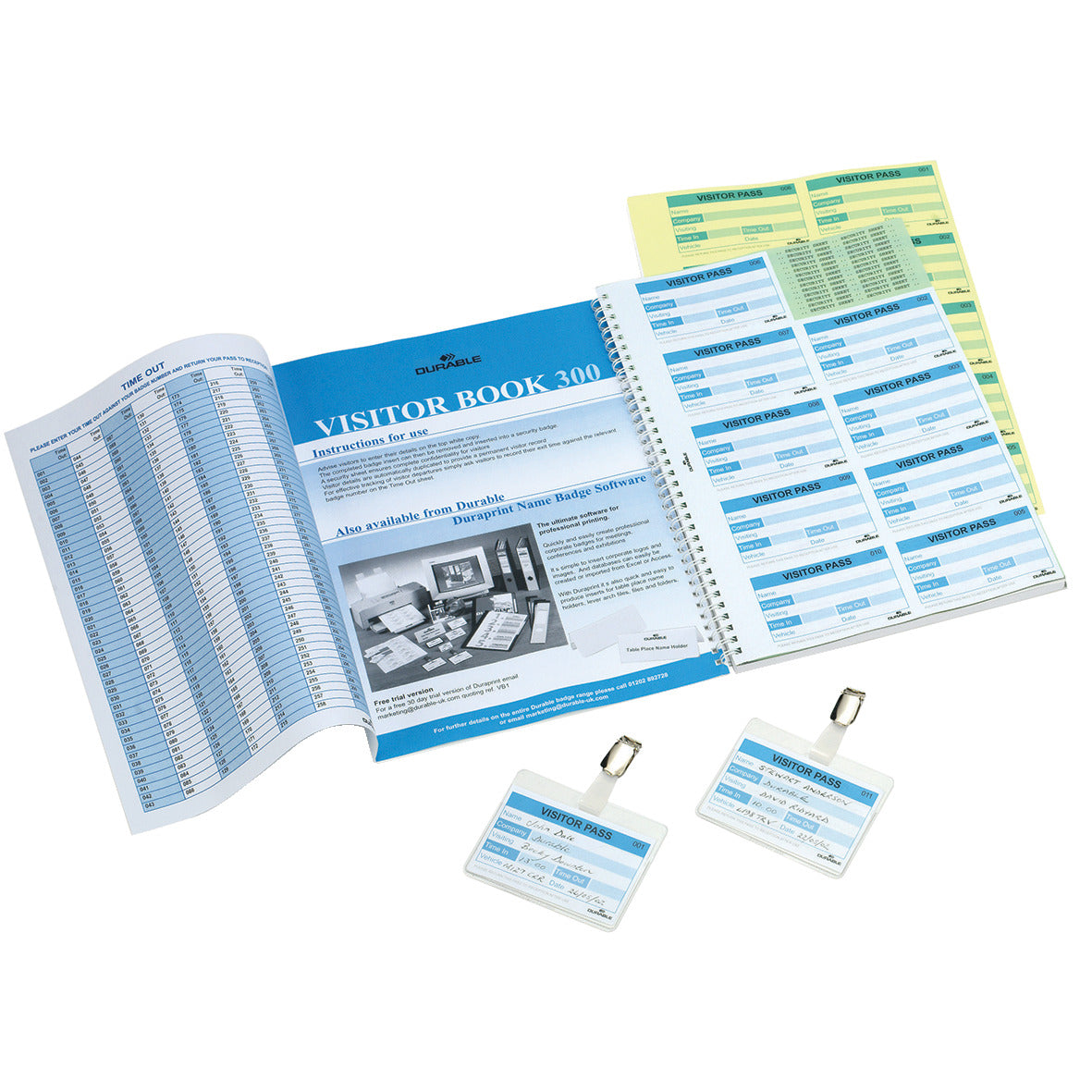 Refill Security Visitors Book