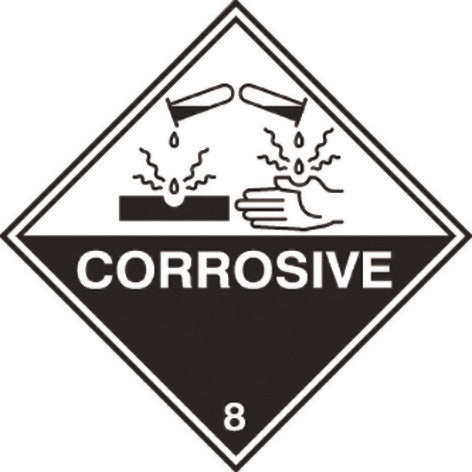 Sign Corrosive S-A 100 X 100Mm