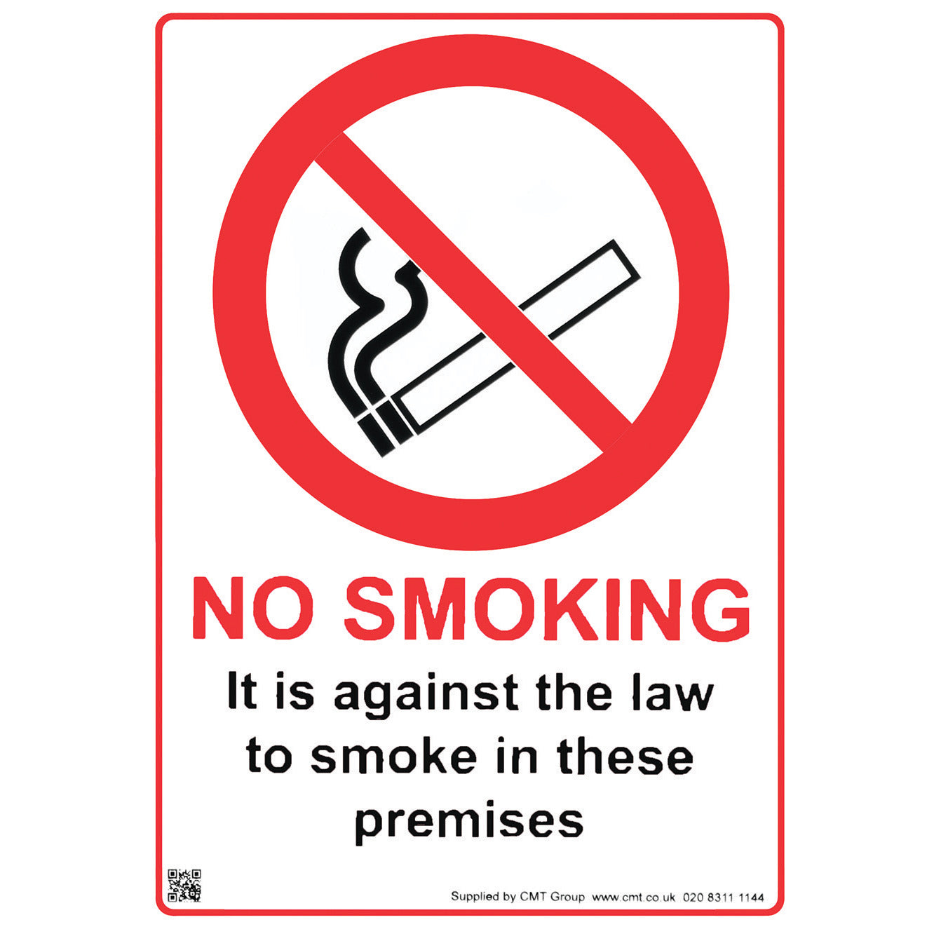 Sign Smoking Unlawful 148X210 S-A