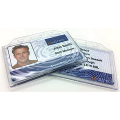 Ultraclear Badge Holder Pk25 Horizo