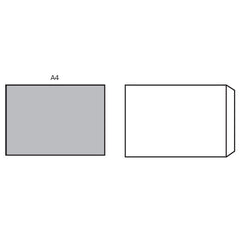 Env S-Seal Pl Wht C4 Poc 90G Box250