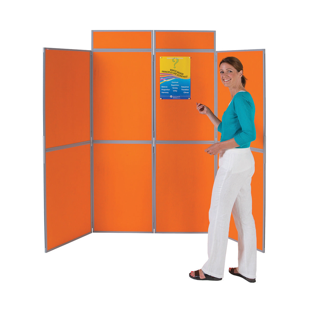 Folding Display System 8 Panel Red