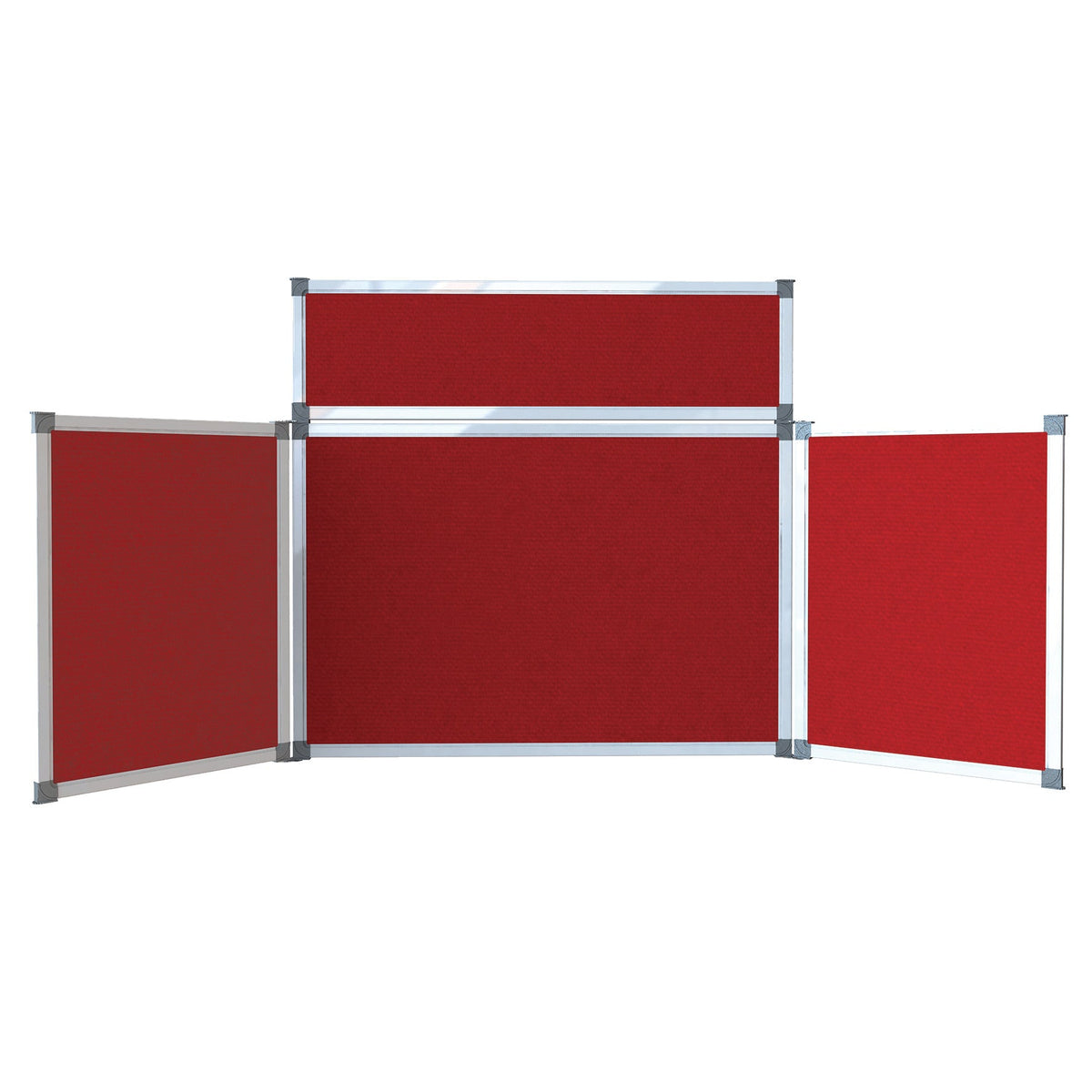 T-Screens 4 Panel Landscape Red